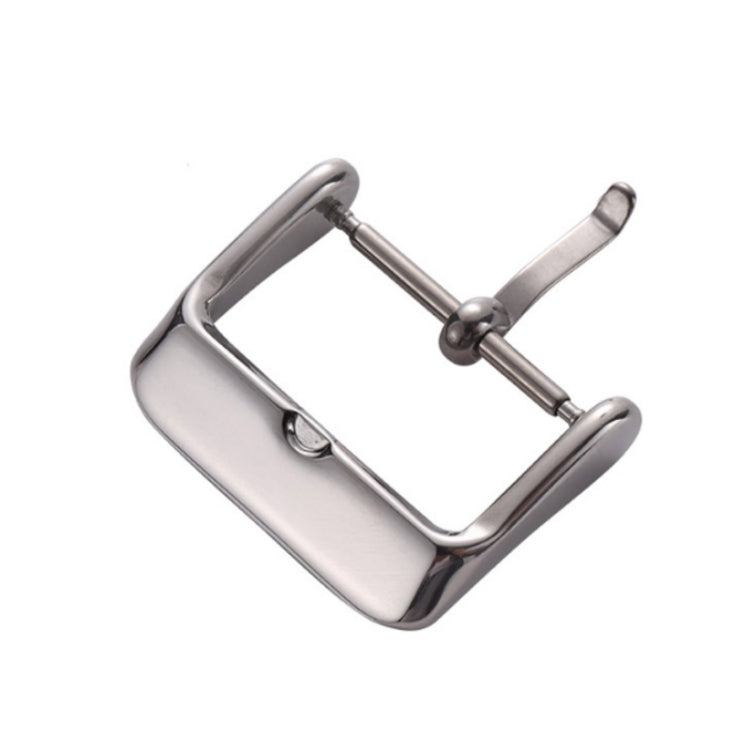 5pcs IP Plated Stainless Steel Pin Buckle Watch Accessories, Color: Silver 20mm - Watch Accessories & Parts by buy2fix | Online Shopping UK | buy2fix