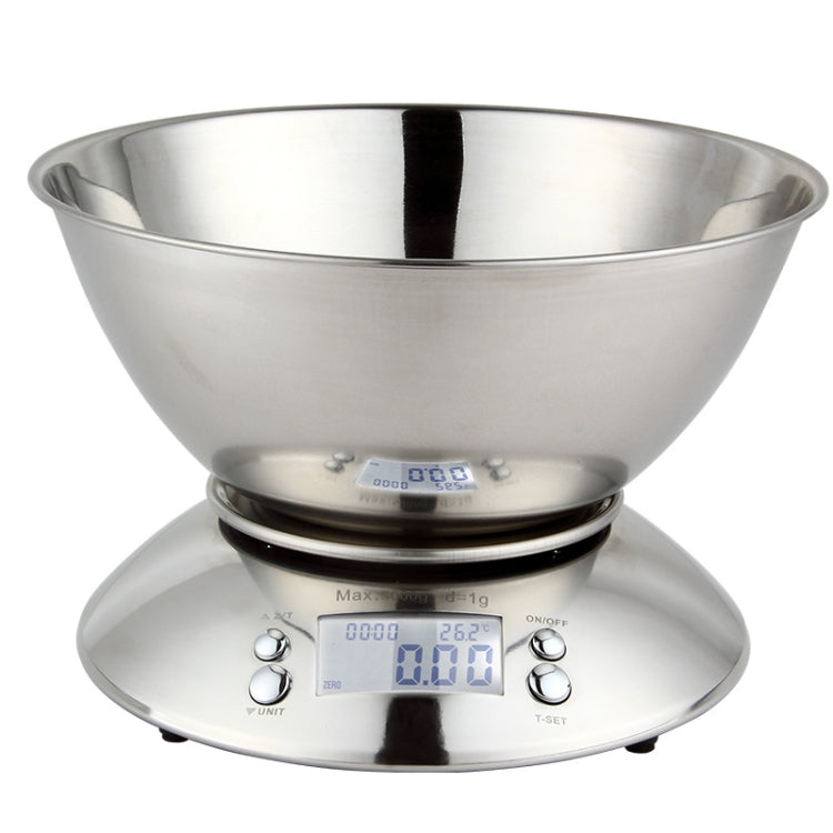 5kg/1g  High Precision Kitchen Scale Roasting Electronic Scale Coffee Scale with  Alarm Timer(Silver) - Kitchen Scales by buy2fix | Online Shopping UK | buy2fix