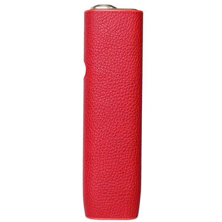 Heat Not Burn E-cigarette Protective Case For IQO ILUMA ONE(Lychee Pattern Red) - E Cigarette Accessories by buy2fix | Online Shopping UK | buy2fix