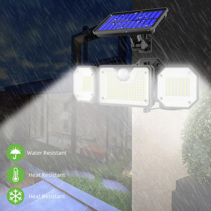 Solar Human Body Sensor Light LED Outdoor Waterproof Garden Light, Style: Split 226LED - Solar Lights by buy2fix | Online Shopping UK | buy2fix