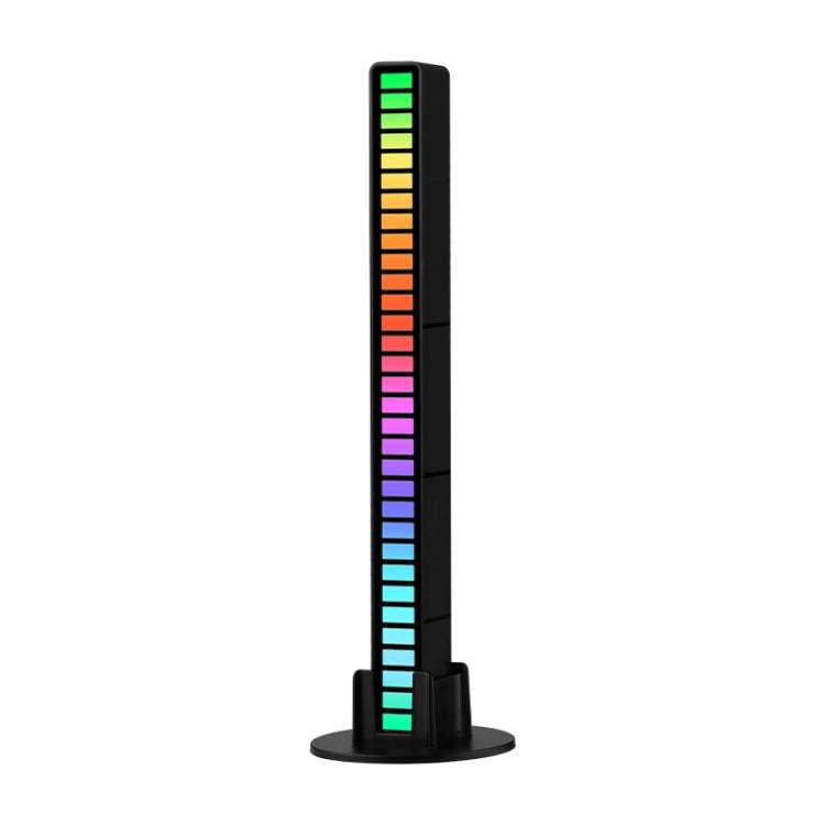 RGB Sound-controlled Rhythmic Response Lights Music Ambient LED Pick-up Lights Charging(32 Lights Black) - Novelty Lighting by buy2fix | Online Shopping UK | buy2fix