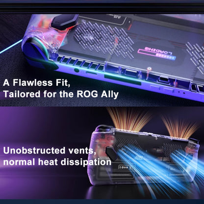 For ASUS ROG Ally Game Console JSAUX  RGB Transparent Back Plate With Tool - Pocket Console by JSAUX | Online Shopping UK | buy2fix