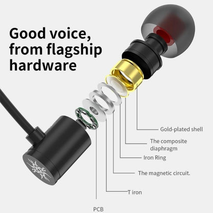 CVJ In Ear Wired  Sleep Line Control Small Earphone(Black) - In Ear Wired Earphone by CVJ | Online Shopping UK | buy2fix