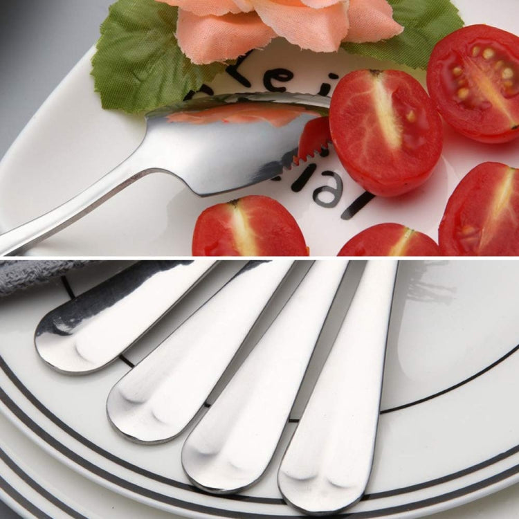 Stainless Steel Scraper Spoon Fruit Grapefruit Spoon Baby Digging Ball Spoon, Color: Silver - Cutlery Sets by buy2fix | Online Shopping UK | buy2fix