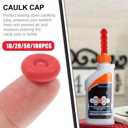 50pcs Glass Glue Nozzle Sealing Cap Leak-proof Sleeve Glass Glue Nozzle Protective Sleeve - Others by buy2fix | Online Shopping UK | buy2fix