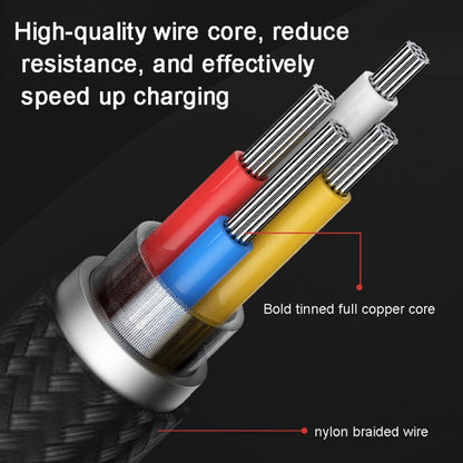ROMOSS  CB12B 2.4A 8 Pin Fast Charging Cable For IPhone / IPad Data Cable 1m(Red Black) - Normal Style Cable by ROMOSS | Online Shopping UK | buy2fix