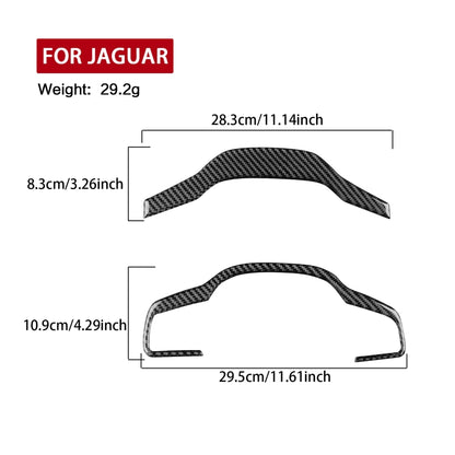 For Jaguar F-TYPE 2013+ Left And Right Drive Universal Steering Wheel Cover Sticker(Black) - Car Interior Mouldings by buy2fix | Online Shopping UK | buy2fix