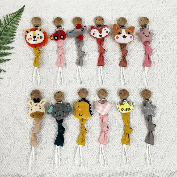 Animal Head Pacifier Chain Newborn Pacifier Clip, Style: Rabbit - Cups & Silicone Nipple by buy2fix | Online Shopping UK | buy2fix