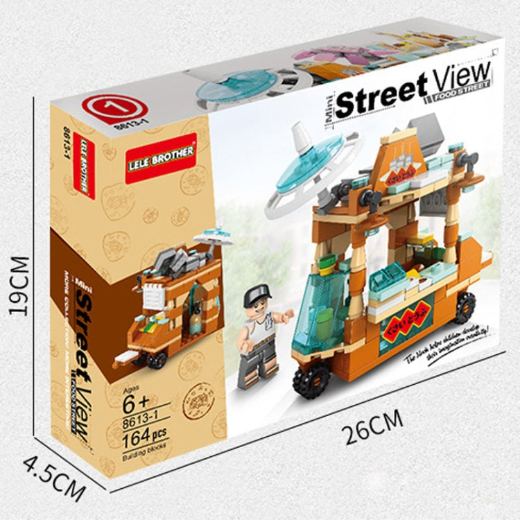 LELE BROTHER Children Assembling Mini City Street Scene Building Blocks, Style: 8613-5 Fried Chestnut Car - Building Blocks by LELE BROTHER | Online Shopping UK | buy2fix