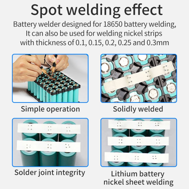 8000W High Power 18650 Battery Handheld Spot Welding Machine, Style: Automatic Version EU Plug - Others by buy2fix | Online Shopping UK | buy2fix