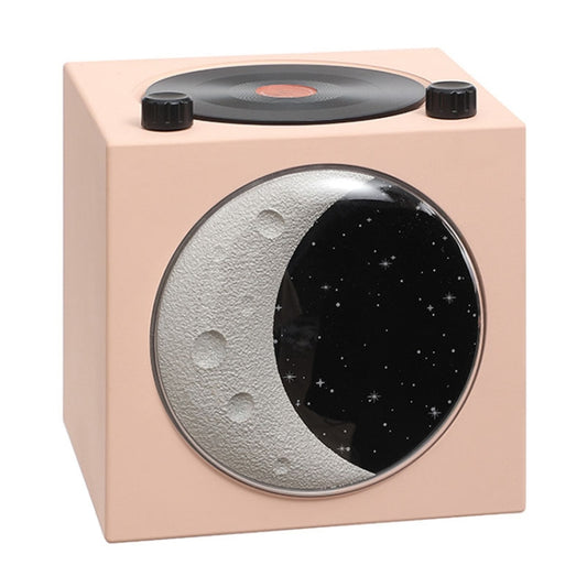 Moon Starry Sky Atmosphere Light Bluetooth Speaker Vinyl Record Audio(Pink) - Desktop Speaker by buy2fix | Online Shopping UK | buy2fix