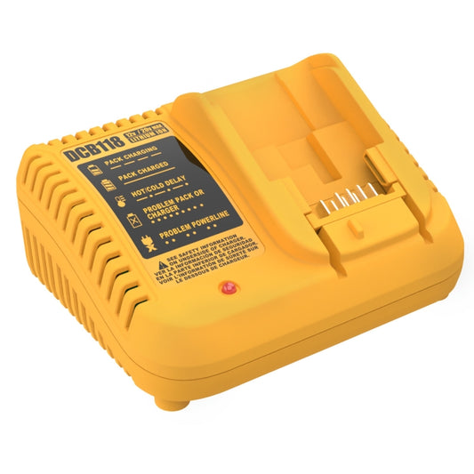 DCB118 For Dewalt 12V-20V Electric Tool Battery Charger, Plug: AU (Yellow) - Electric Saws & Accessories by buy2fix | Online Shopping UK | buy2fix