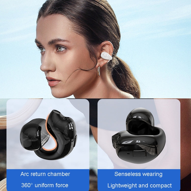 Clip-On Single Ear Bluetooth Earphone Wireless Earphone For Sports And Gaming, Packing: Box(Black) - Bluetooth Earphone by buy2fix | Online Shopping UK | buy2fix