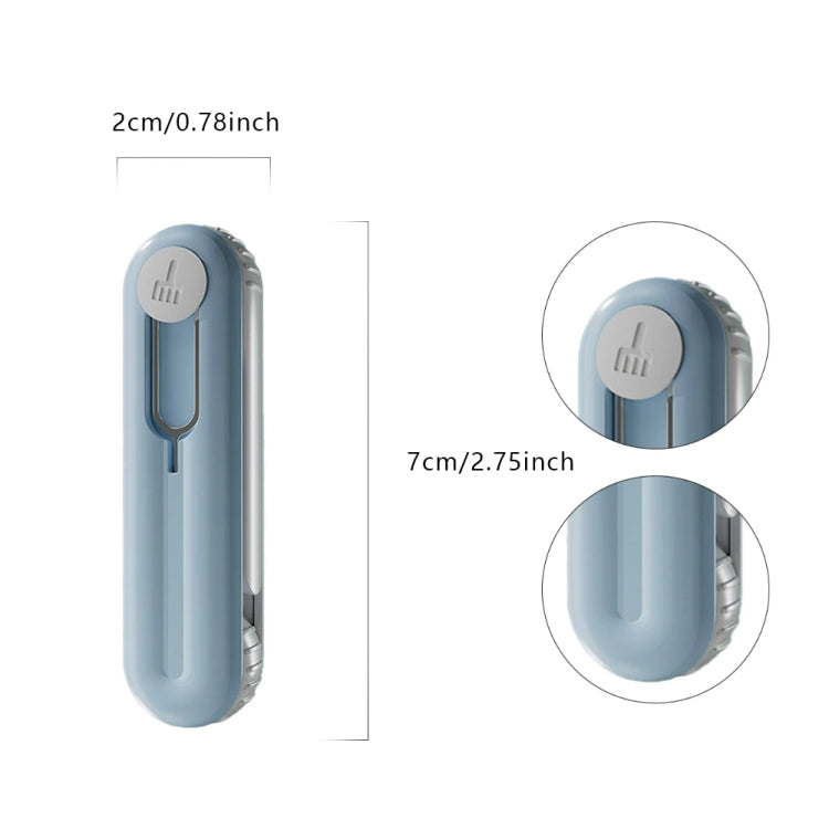 Bluetooth Earphone Cleaning Artifact Phone Dust Removal Tool Multi-Function Cleaning Brush(Grey) - Other Accessories by buy2fix | Online Shopping UK | buy2fix