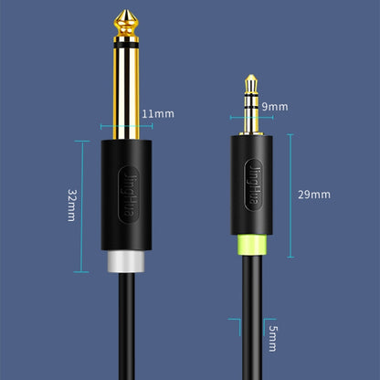 JINGHUA 3.5mm To Dual 6.5mm Audio Cable 1 In 2 Dual Channel Mixer Amplifier Audio Cable, Length: 10m - Aux Cable by JINGHUA | Online Shopping UK | buy2fix