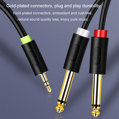 JINGHUA 3.5mm To Dual 6.5mm Audio Cable 1 In 2 Dual Channel Mixer Amplifier Audio Cable, Length: 3m - Aux Cable by JINGHUA | Online Shopping UK | buy2fix