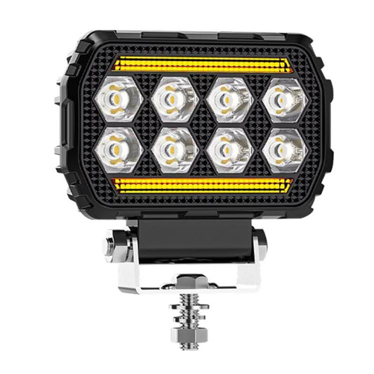 4.5 Inch Square Mixed Luminous Angel Eye Car Work Light(X12) - Work Lights by buy2fix | Online Shopping UK | buy2fix