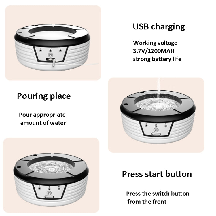 Inductive Automatic Flushing Ashtray Purifies The Air and Removes Cigarette Smell(White) - Cigarette Box & Ashtrays by buy2fix | Online Shopping UK | buy2fix