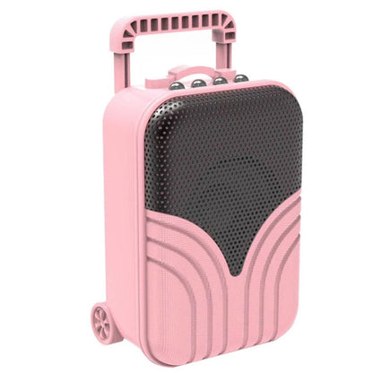 X1 Mini Trolley Case Bluetooth Speaker Retro Card Radio Portable Audio, Color: Pink - Mini Speaker by buy2fix | Online Shopping UK | buy2fix