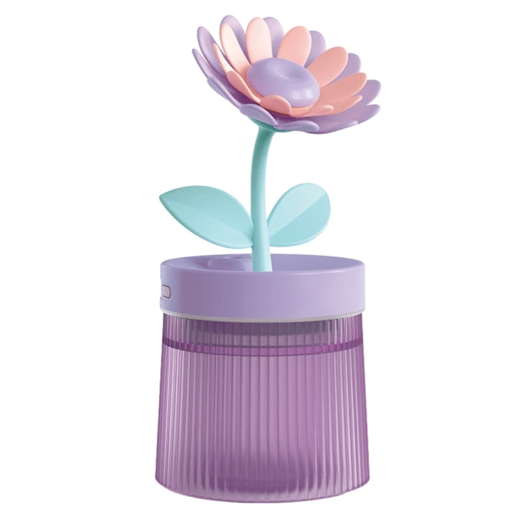 Flower Spray Hhydrating Colorful Atmosphere Light USB Aromatherapy Humidifier, Color: Sunflower Purple - Air Purifiers & Accessories by buy2fix | Online Shopping UK | buy2fix