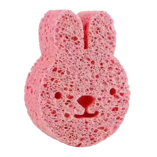 Baby Bathing Wood Pulp Sponge Cute Cartoon Soft Bath Sponge Bath Scrubber, Model: Bunny - Bath Brushes & Sponges by buy2fix | Online Shopping UK | buy2fix