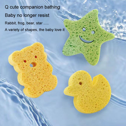 Baby Bathing Wood Pulp Sponge Cute Cartoon Soft Bath Sponge Bath Scrubber, Model: Bear - Bath Brushes & Sponges by buy2fix | Online Shopping UK | buy2fix