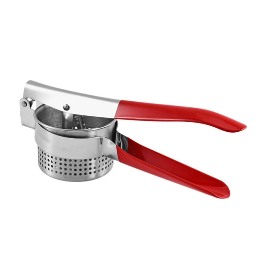 Stainless Steel Potato Press Manual Juicer Vegetable And Fruit Squeezer, Model: SJ-04 Side Hole Red - Stirrer & Squeezer by buy2fix | Online Shopping UK | buy2fix