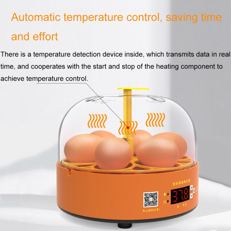 6-Eggs Small Household Experimental Children Smart Chicken Incubators, Spec: Automatic EU Plug - Incubators by buy2fix | Online Shopping UK | buy2fix