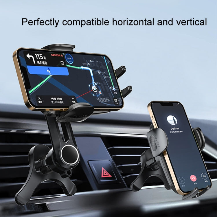 Car Air-conditioning Vent Y-shaped Base Mobile Phone Holder, Color: Tenth Generation Green - Car Holders by buy2fix | Online Shopping UK | buy2fix