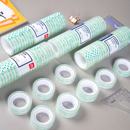 12 Rolls Width 1.2cm x Length 27.3m Deli Small High Viscosity Office Transparent Tape Student Stationery Tape - Tape & Solid glue by Deli | Online Shopping UK | buy2fix