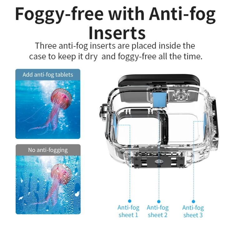 For Insta360 Ace aMagisn Horizontal and Vertical Shooting Dive Shell 60m Waterproof Shell Accessories - Case & Bags by aMagisn | Online Shopping UK | buy2fix
