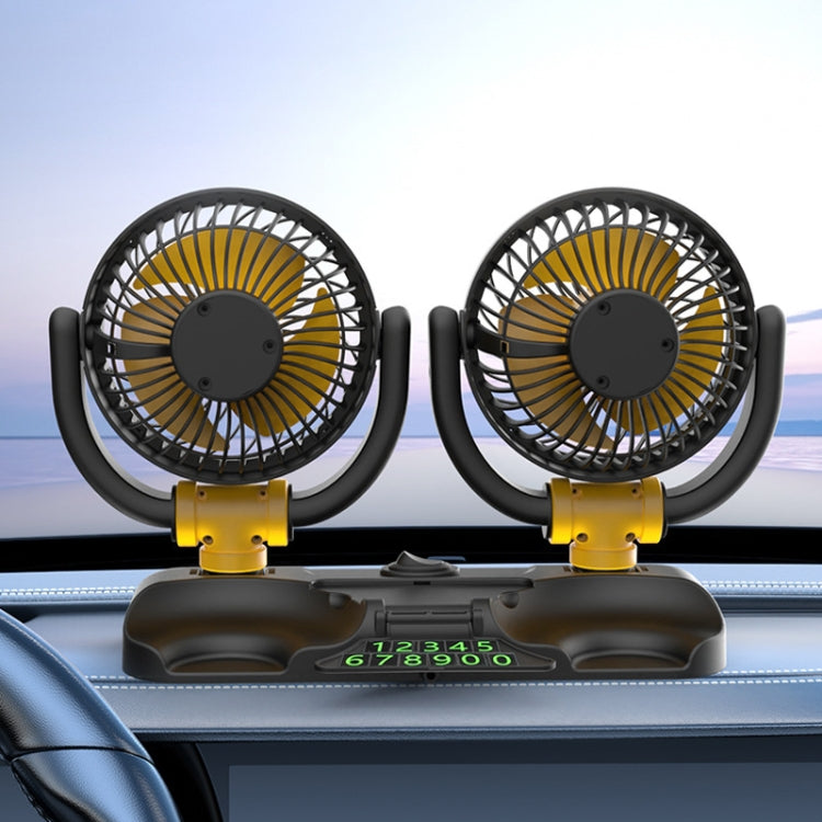 SUITU Car Foldable Cooling Fan Automobile Summer Temperature Reduction Fan, Model: Single 12V Cigarette Lighter Energized - Heating & Fans by SUITU | Online Shopping UK | buy2fix