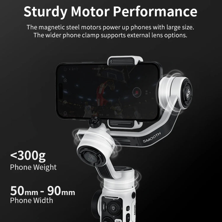 ZHIYUN Smooth 5S 3-Axis Smartphone Handheld Gimbals Stabilizer, Spec: Combo Black - Handheld Gimbals by ZHIYUN | Online Shopping UK | buy2fix