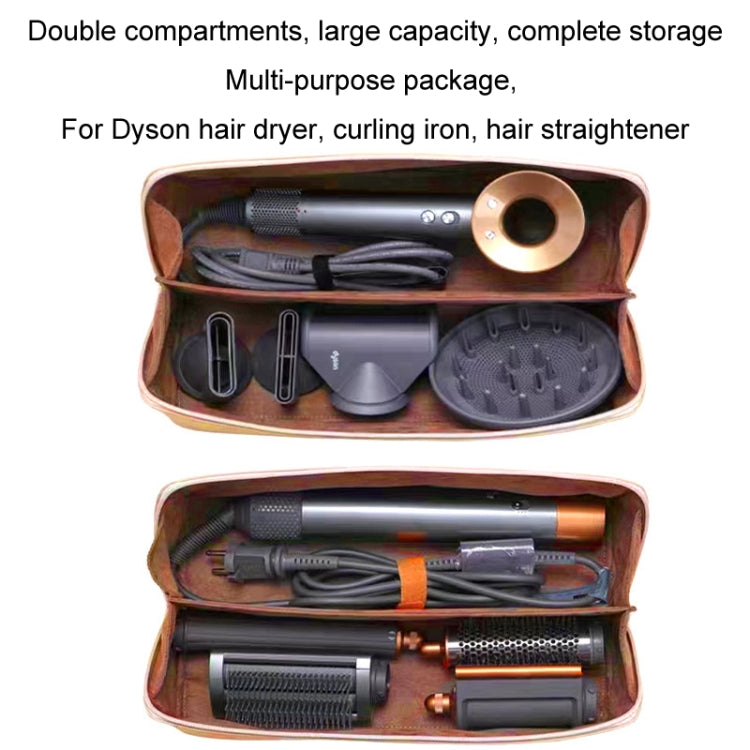 For Dyson Hair Dryer Curling Wand Portable Storage Bag, Color: Black+Gold Zipper - Dyson Accessories by buy2fix | Online Shopping UK | buy2fix