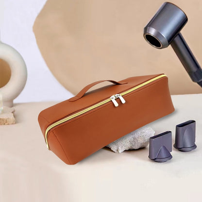 For Dyson Hair Dryer Curling Wand Portable Storage Bag, Color: Brown+Gold Zipper - Dyson Accessories by buy2fix | Online Shopping UK | buy2fix