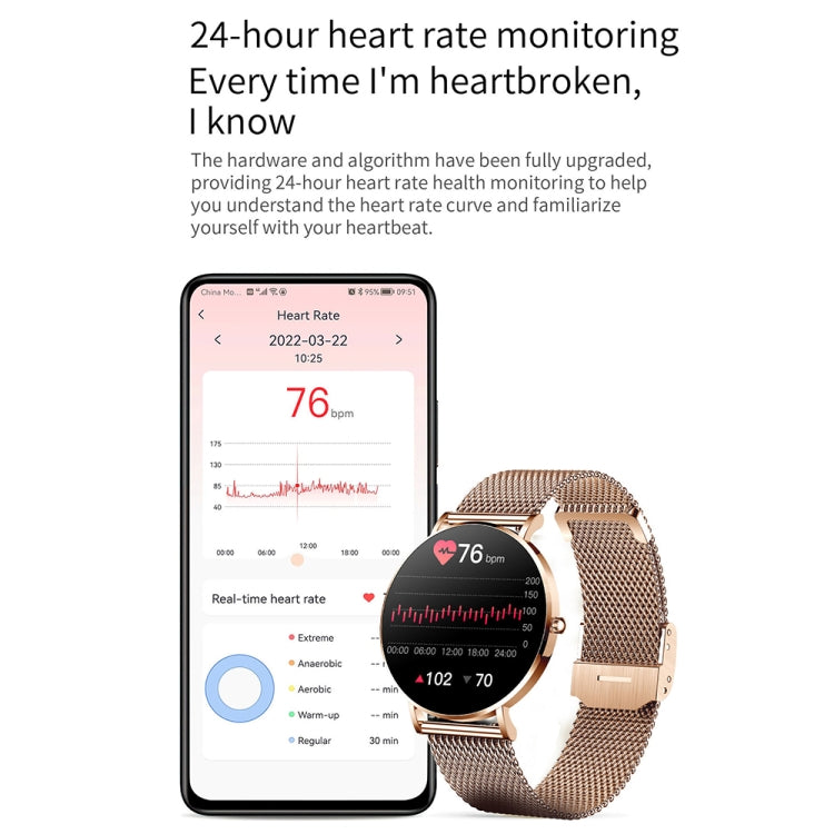 T8 1.3-inch Heart Rate/Blood Pressure/Blood Oxygen Monitoring Bluetooth Smart Watch, Color: Silver - Smart Watches by buy2fix | Online Shopping UK | buy2fix