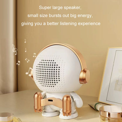 Mini Astronaut Portable Smart Subwoofer Bluetooth Speaker, Color: Platinum Light Model - Mini Speaker by buy2fix | Online Shopping UK | buy2fix