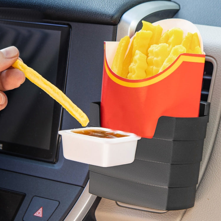 Car-Mounted French Fries Cup Holder Storage Box Multifunctional Trash Can, Model: SD-1019B With Seasoning Box - Stowing Tidying by buy2fix | Online Shopping UK | buy2fix