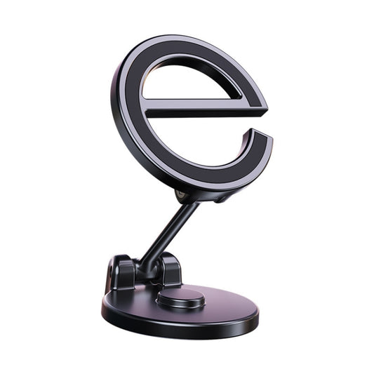 D38 Letter E Magnetic Folding Car Phone Holder Rotatable Dashboard Stick-On Navigation Stand - Car Holders by buy2fix | Online Shopping UK | buy2fix