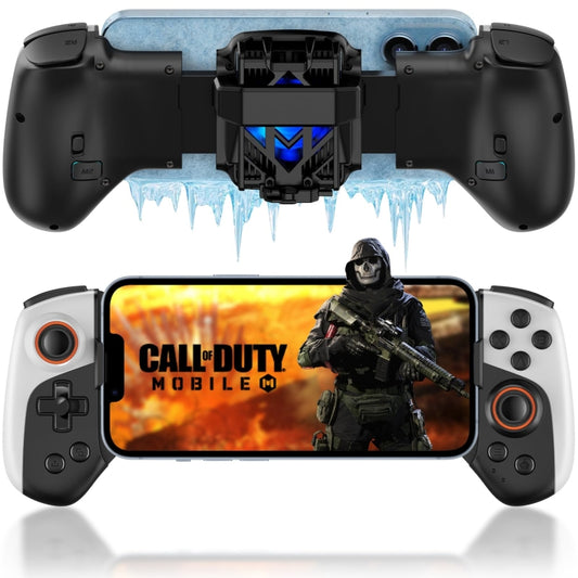 Mobile Phone Gaming Controller with Cooler & 2 Back Button Macro Programmable(Black) - Controller Gamepad by buy2fix | Online Shopping UK | buy2fix