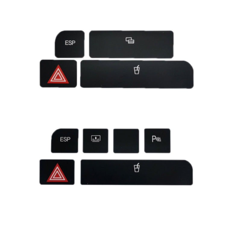 For Audi A4 Emergency/Double Flash Button Cup Holder Button Repair Sticker, Left-Hand Drive Only(Without Card Box) - Decorative Sticker by buy2fix | Online Shopping UK | buy2fix