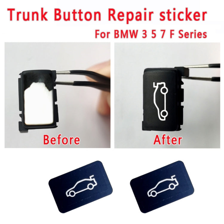 2pcs For BMW 3/5/7 Series Car Trunk Switch Repair Sticker - Decorative Sticker by buy2fix | Online Shopping UK | buy2fix