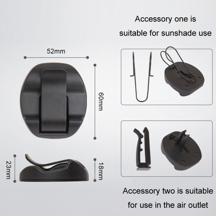 2 In 1 Car Glasses Holder Air Outlet Sun Visor Bill Holder(DM-113) - Sunglasses & Glasses Clips by buy2fix | Online Shopping UK | buy2fix