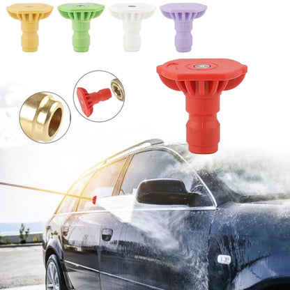 High-pressure Car Washer Nozzle Fan-shaped 1/4 Quick Plug Connector Water Rifle Parts, Specification: 25 Degree (1.1 Nozzle) - Car Washer & Accessories by buy2fix | Online Shopping UK | buy2fix