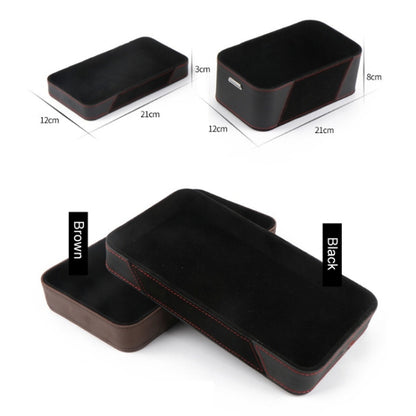 Car Multifunctional Dashboard Armrest Box Water Cup Storage Box, Color: Small Brown - Stowing Tidying by buy2fix | Online Shopping UK | buy2fix