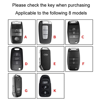 For Kia Car Key Cover Multifunctional Keychain Anti-lost Number Plate, Style: C - Car Key Cases by buy2fix | Online Shopping UK | buy2fix