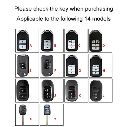 For Honda Car Key Cover Multifunctional Keychain Anti-lost Number Plate, Style: C - Car Key Cases by buy2fix | Online Shopping UK | buy2fix