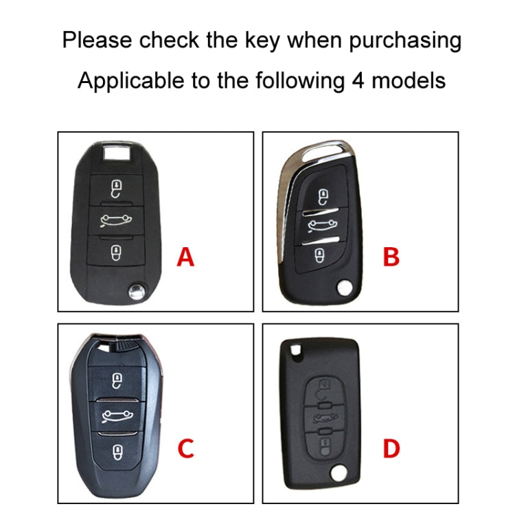 For Citroen Car Key Cover Multifunctional Keychain Anti-lost Number Plate(A) - Car Key Cases by buy2fix | Online Shopping UK | buy2fix