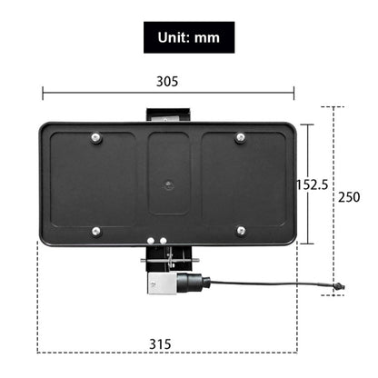 US Standard Modified License Plate Frame Holder - License Plate Covers & Frames by buy2fix | Online Shopping UK | buy2fix