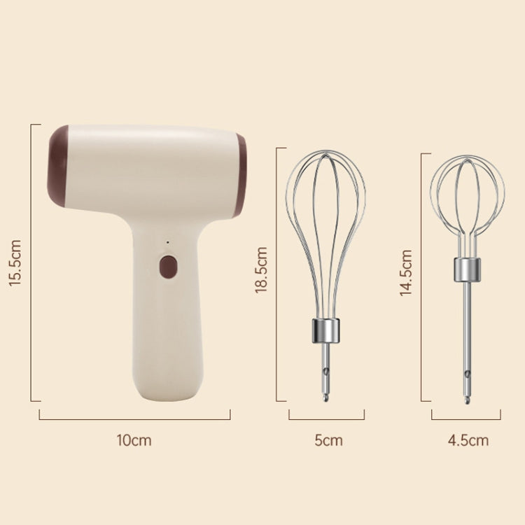 Wireless Mini Handheld Multi-Function Electric Stirring Mixer, Color: Single Stick Khaki(5 Gear) - Stirrer & Squeezer by buy2fix | Online Shopping UK | buy2fix